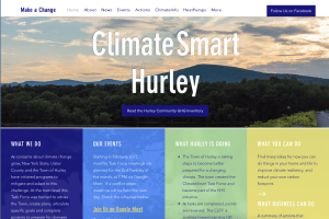 screenshot ClimateSmart Hurley website